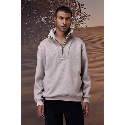 Genes Lecoanet Hemant Mastic Double Layer Fleece Half-Zip Sweatshirt