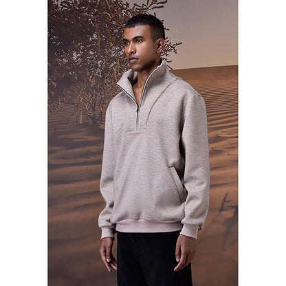 Genes Lecoanet Hemant Mastic Double Layer Fleece Half-Zip Sweatshirt