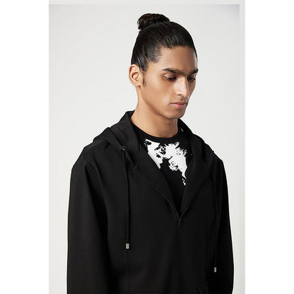 Genes Lecoanet Hemant Relaxed Fit Hoodie With Front Flap Pocket And Zipper Opening Detail