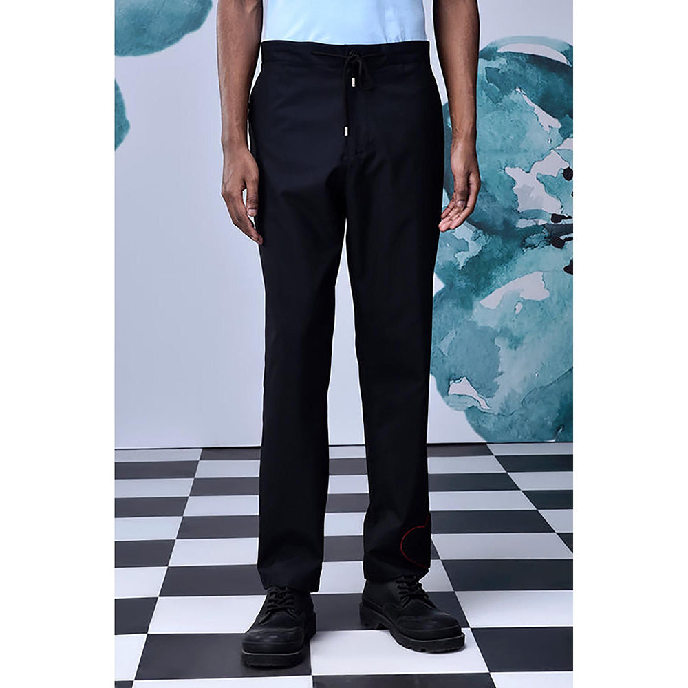Genes Lecoanet Hemant Wool Drawstring Semi Fit Pants