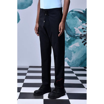 Genes Lecoanet Hemant Wool Drawstring Semi Fit Pants