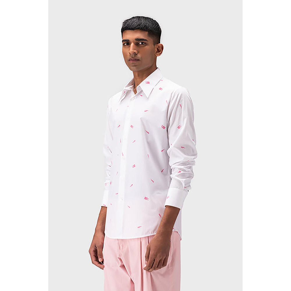 Genes Lecointe Hemant Genes Monogrammed Men Shirt