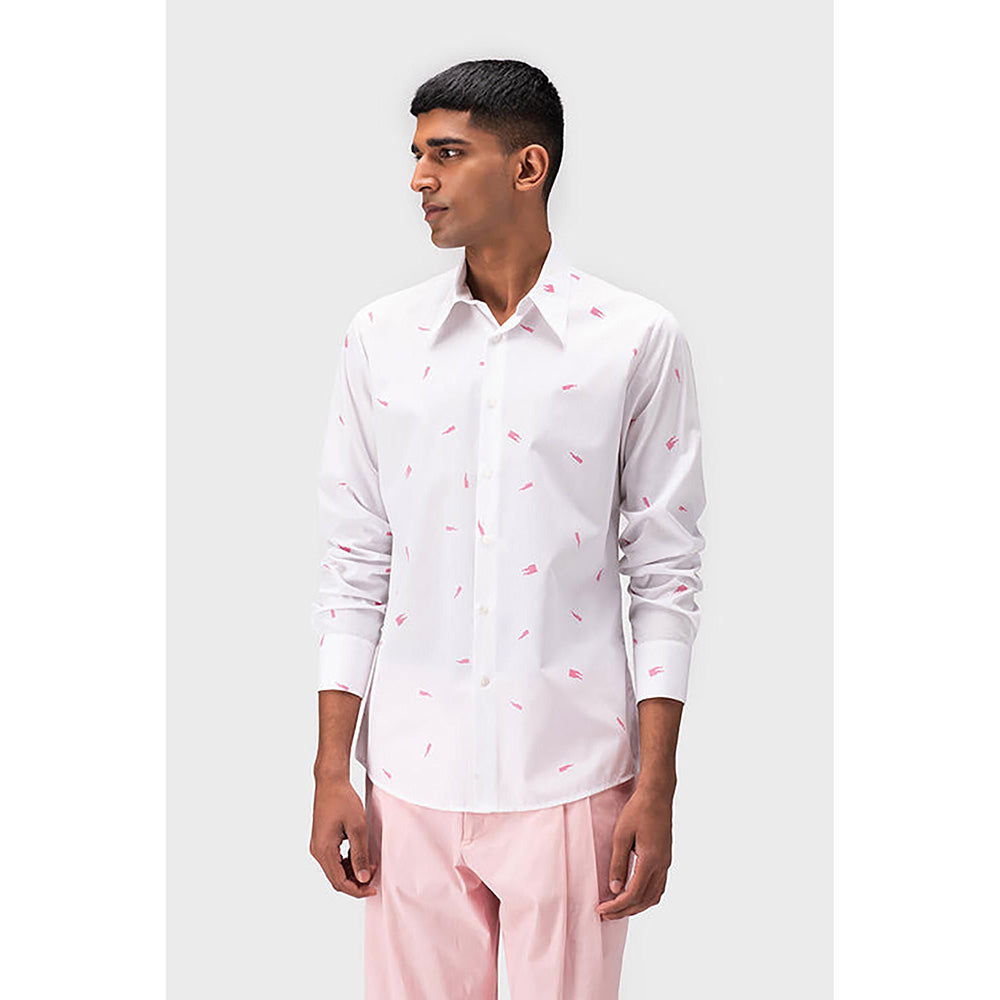 Genes Lecointe Hemant Genes Monogrammed Men Shirt