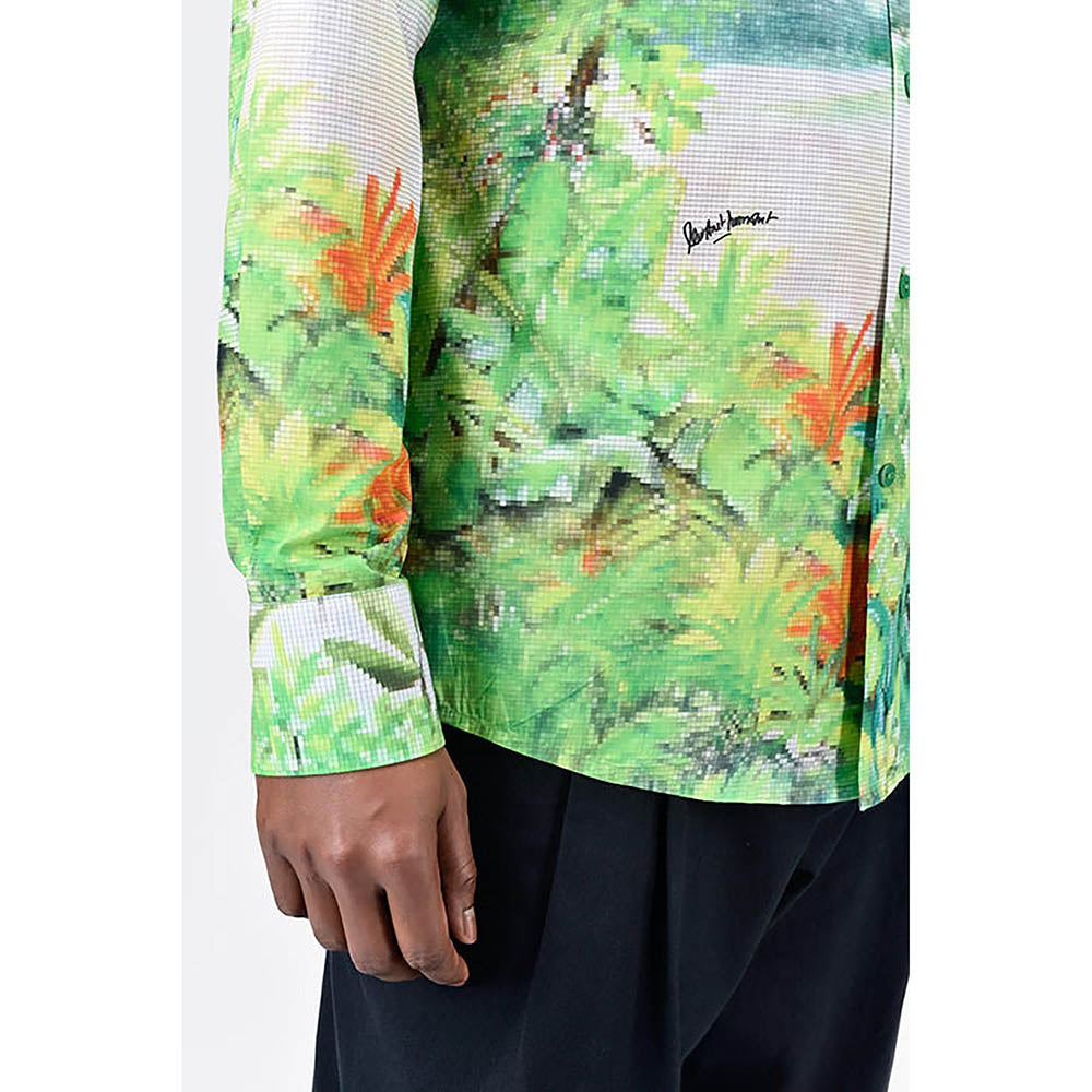 Genes Lecointe Hemant Men's Full Sleeve Shirt with Landscape Print
