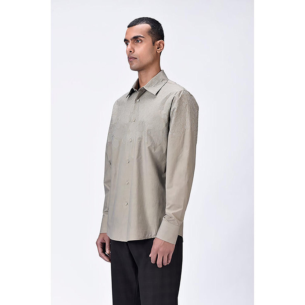 Genes Lecointe Hemant Giza Cotton Poplin Regular Fit Button-Up Shirt