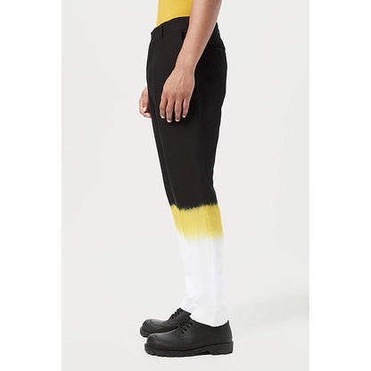 Genes Lecointe Hemant Regular Fit Trousers With Back Inseam Pockets