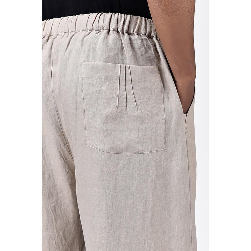 Genes Lecointe Hemant Easy Fit Men's Herringbone Trousers