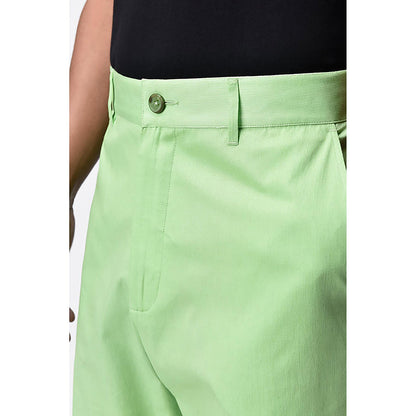 Genes Lecointe Hemant Men's Regular Fit Corduroy Trousers Mint Green