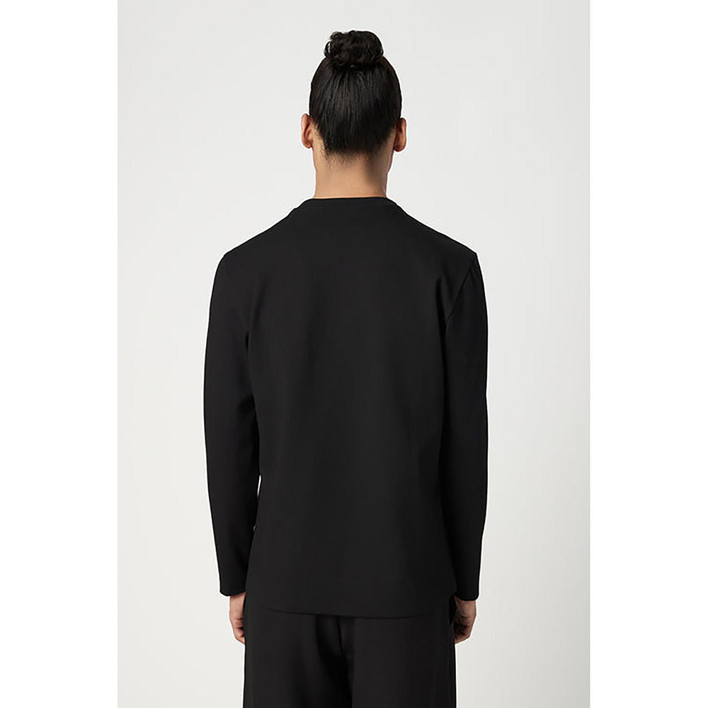 Genes Lecointe Hemant Classic Fit Full Sleeve T-Shirt With Centre Front Line Print Placement