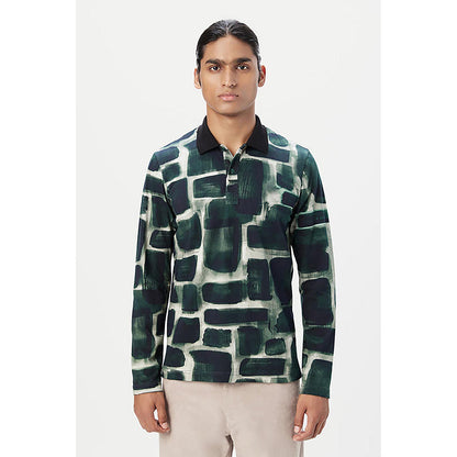 Genes Lecointe Hemant Full Sleeve Regular Fit Polo T-Shirt With Zipper Front Opening