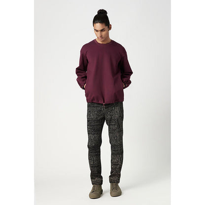 Genes Lecointe Hemant Relaxed Fit Sweatshirt With Drop Shoulder