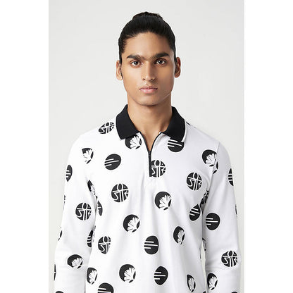 Genes Lecointe Hemant Regular Fit Full Sleeve Polo T-Shirt