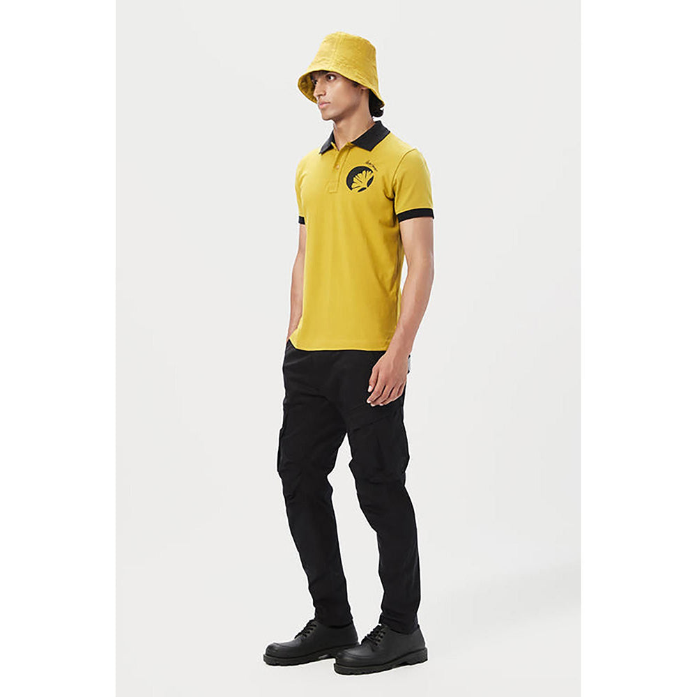 Genes Lecointe Hemant Regular Fit Polo T-Shirt With Signature Stamp Print Placement