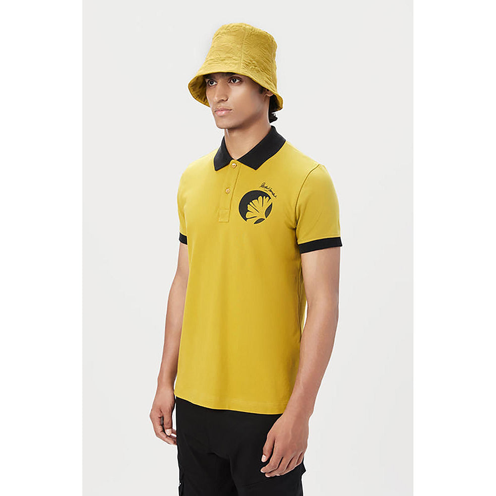 Genes Lecointe Hemant Regular Fit Polo T-Shirt With Signature Stamp Print Placement