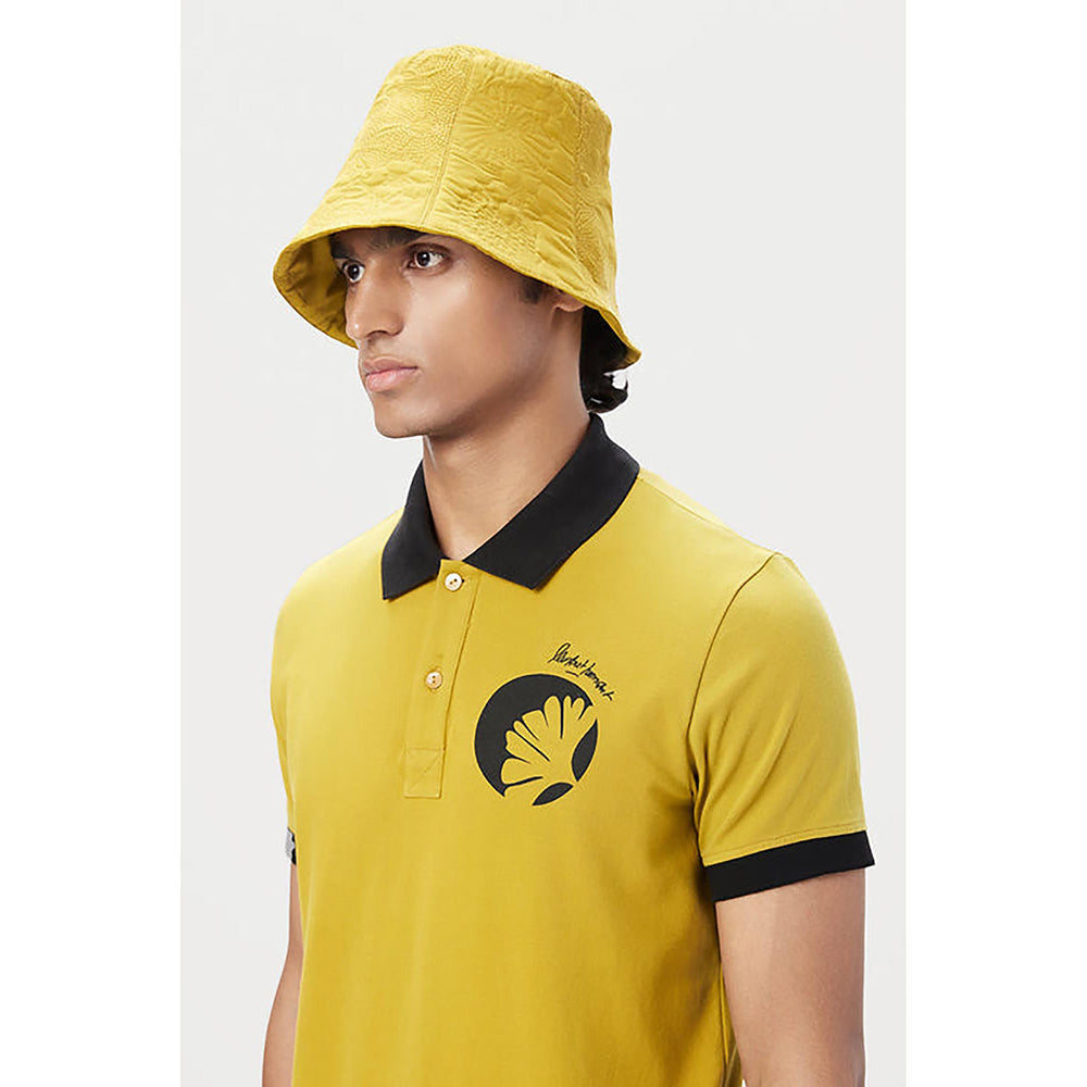 Genes Lecointe Hemant Regular Fit Polo T-Shirt With Signature Stamp Print Placement