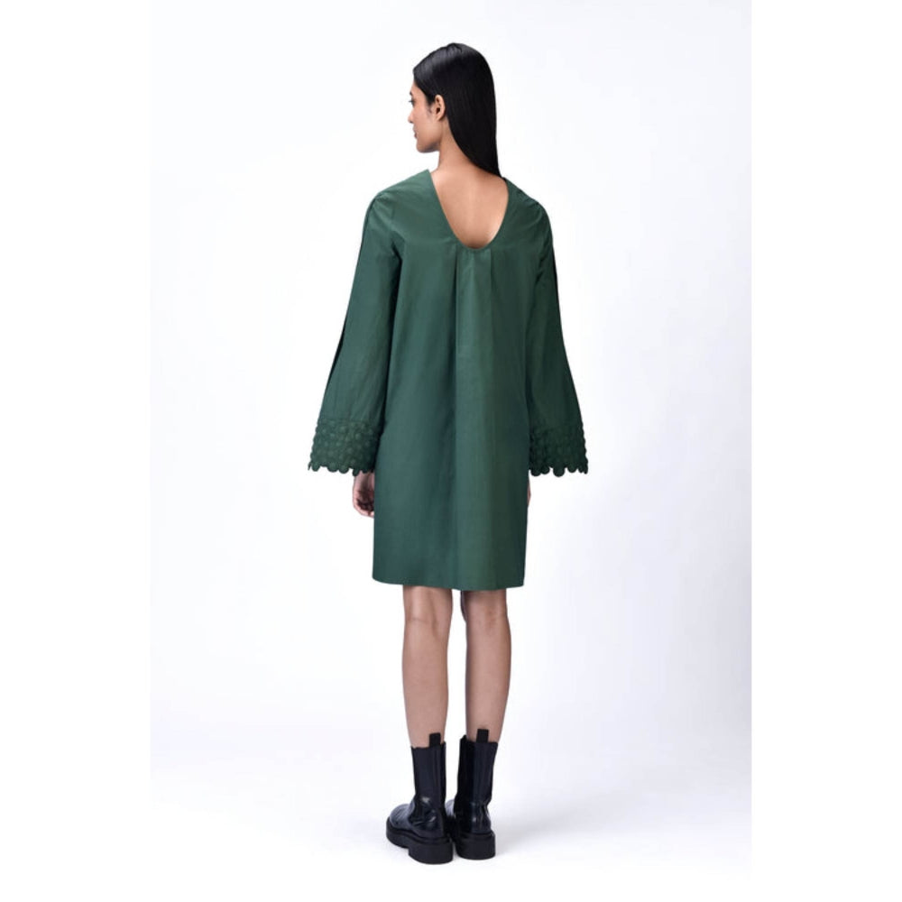 Genes Lecoanet Hemant A-Line Dress With Box Pleats And Heritage Ravioli Embroidery
