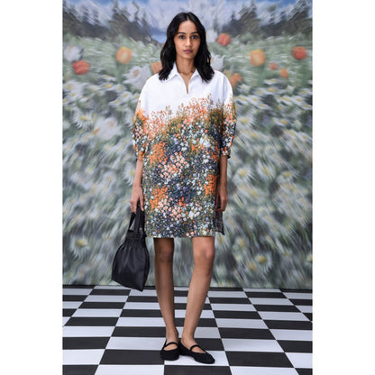 Genes Lecoanet Hemant Meadow Print Relax Fit Dress