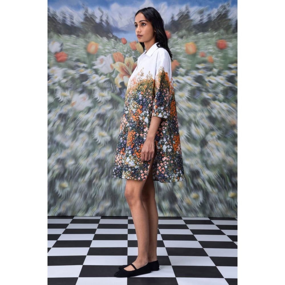 Genes Lecoanet Hemant Meadow Print Relax Fit Dress