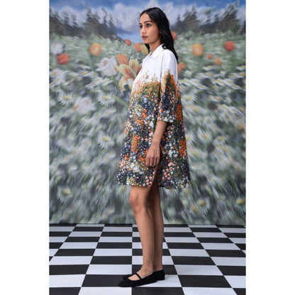 Genes Lecoanet Hemant Meadow Print Relax Fit Dress