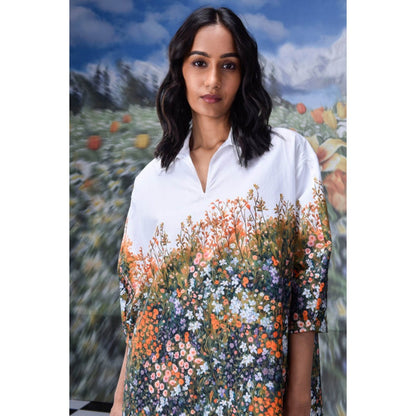 Genes Lecoanet Hemant Meadow Print Relax Fit Dress