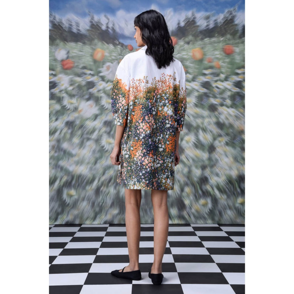 Genes Lecoanet Hemant Meadow Print Relax Fit Dress