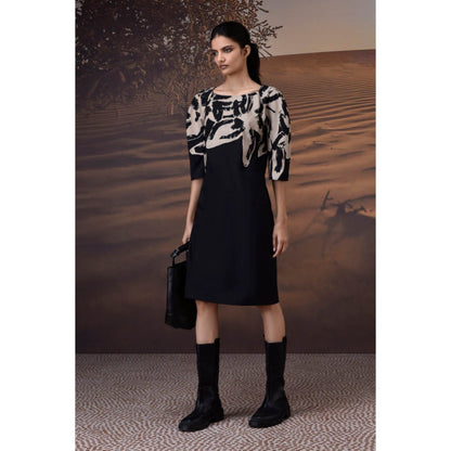 Genes Lecoanet Hemant Monochrome Brushstroke Dress