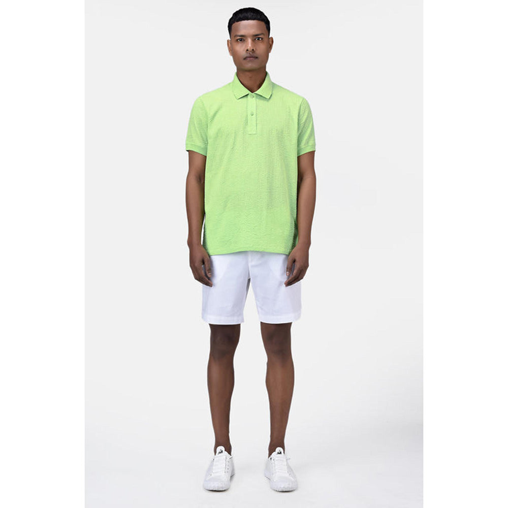 Genes Lecoanet Hemant Regular Fit Polo T-Shirt With Dtm Collar Mint Green