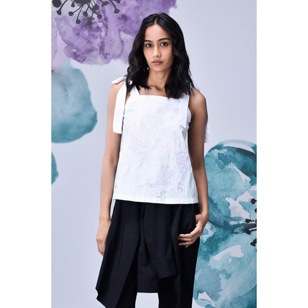 Genes Lecoanet Hemant Living Flower Relaxed Fit Embroidery Top