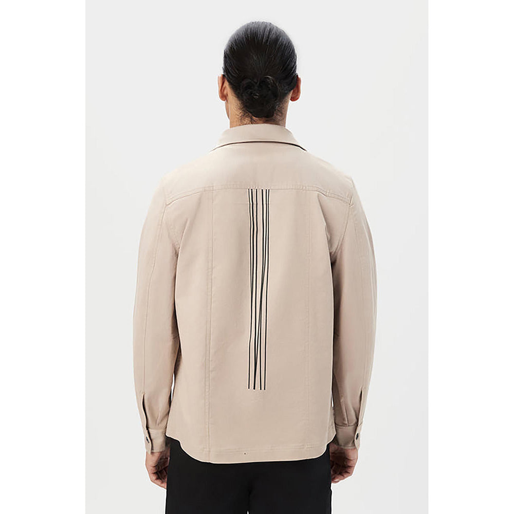 Genes Lecoanet Hemant Relaxed Fit Button-Up Jacket with Top Stitch Details