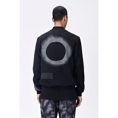 Genes Lecoanet Hemant Black Banana Crepe Bomber