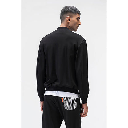 Genes Lecoanet Hemant Black Floral Bomber Jacket