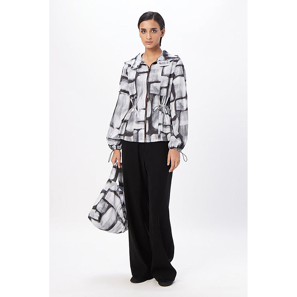 Genes Lecoanet Hemant Grey Cotton Checks Jacket