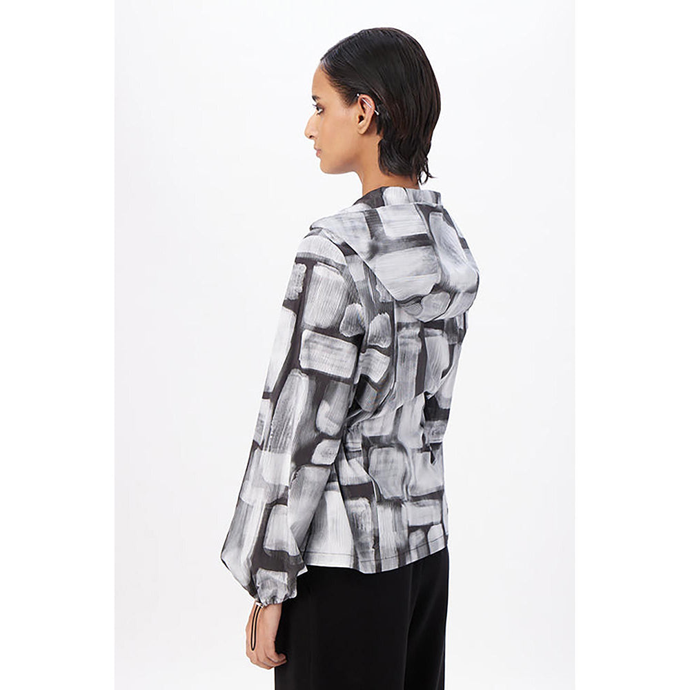 Genes Lecoanet Hemant Grey Cotton Checks Jacket