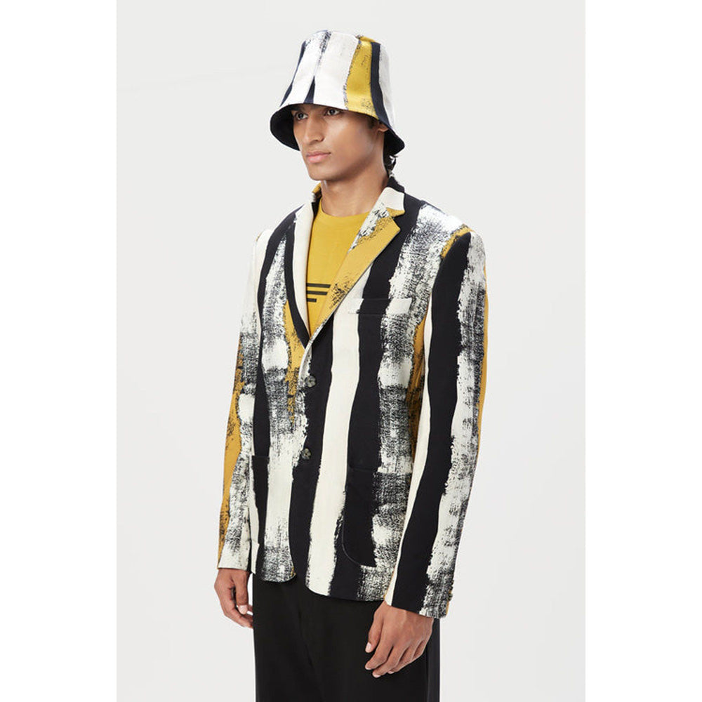 Genes Lecoanet Hemant Multi-Colour Classic Fit Two-Button Blazer