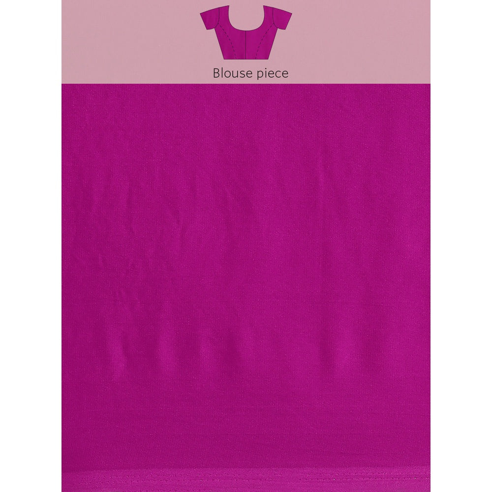 Geroo Jaipur Pink Shibori Organza Saree