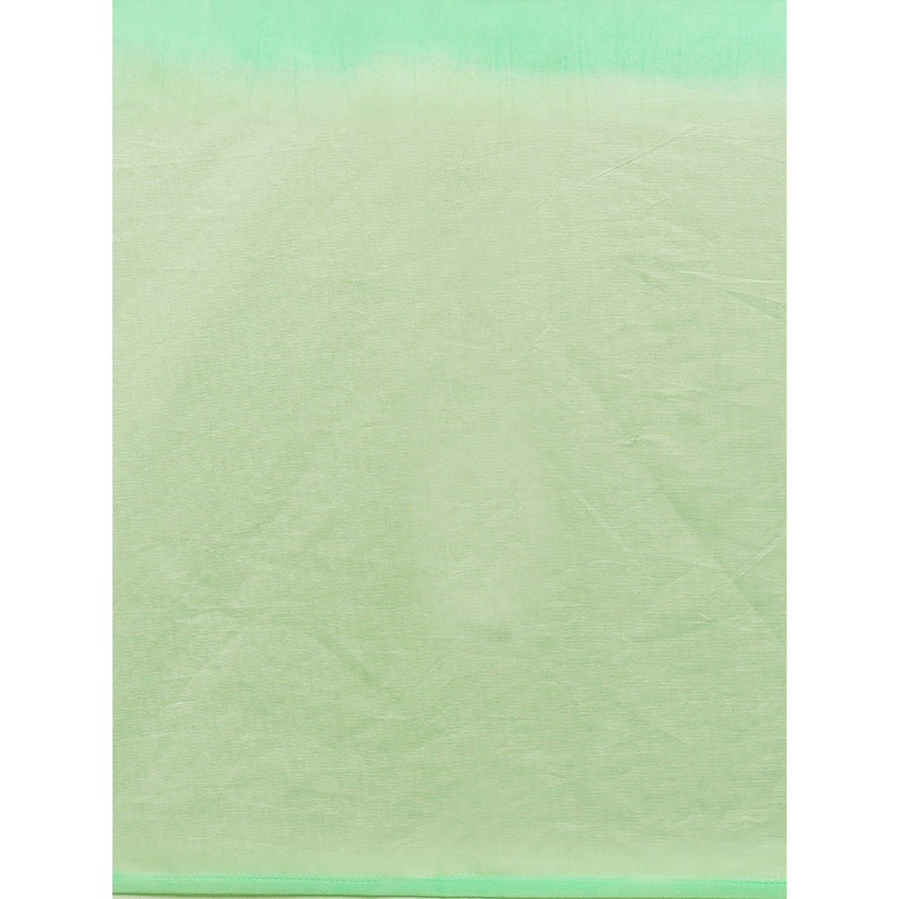 Geroo Jaipur Green Shaded Organza Saree