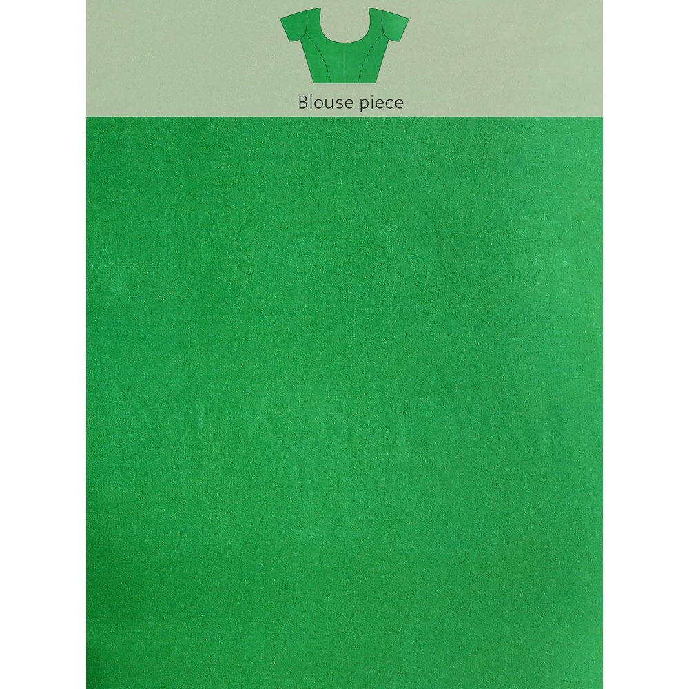 Geroo Jaipur Green Shaded Organza Saree