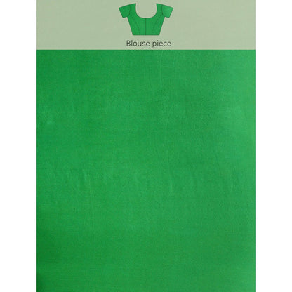 Geroo Jaipur Green Shaded Organza Saree
