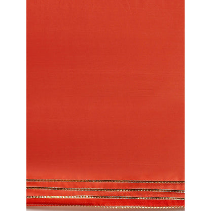 Geroo Jaipur Orange Dyed shaded Organza Saree