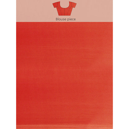 Geroo Jaipur Orange Dyed shaded Organza Saree