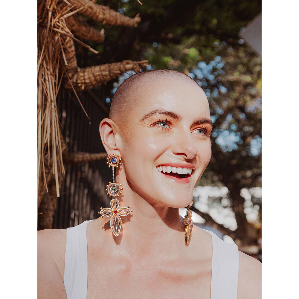 Goddess Of Glocal Multi-Colour Bibi Earring