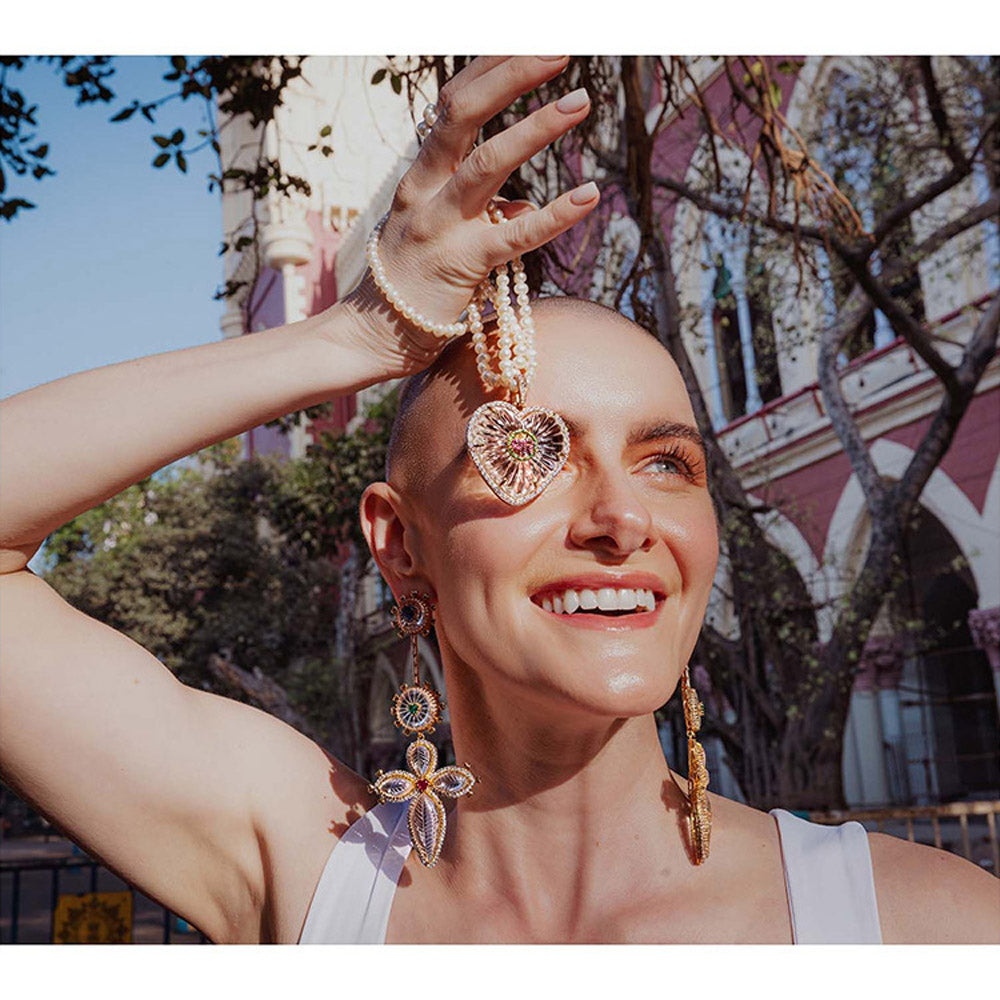 Goddess Of Glocal Multi-Colour Bibi Earring