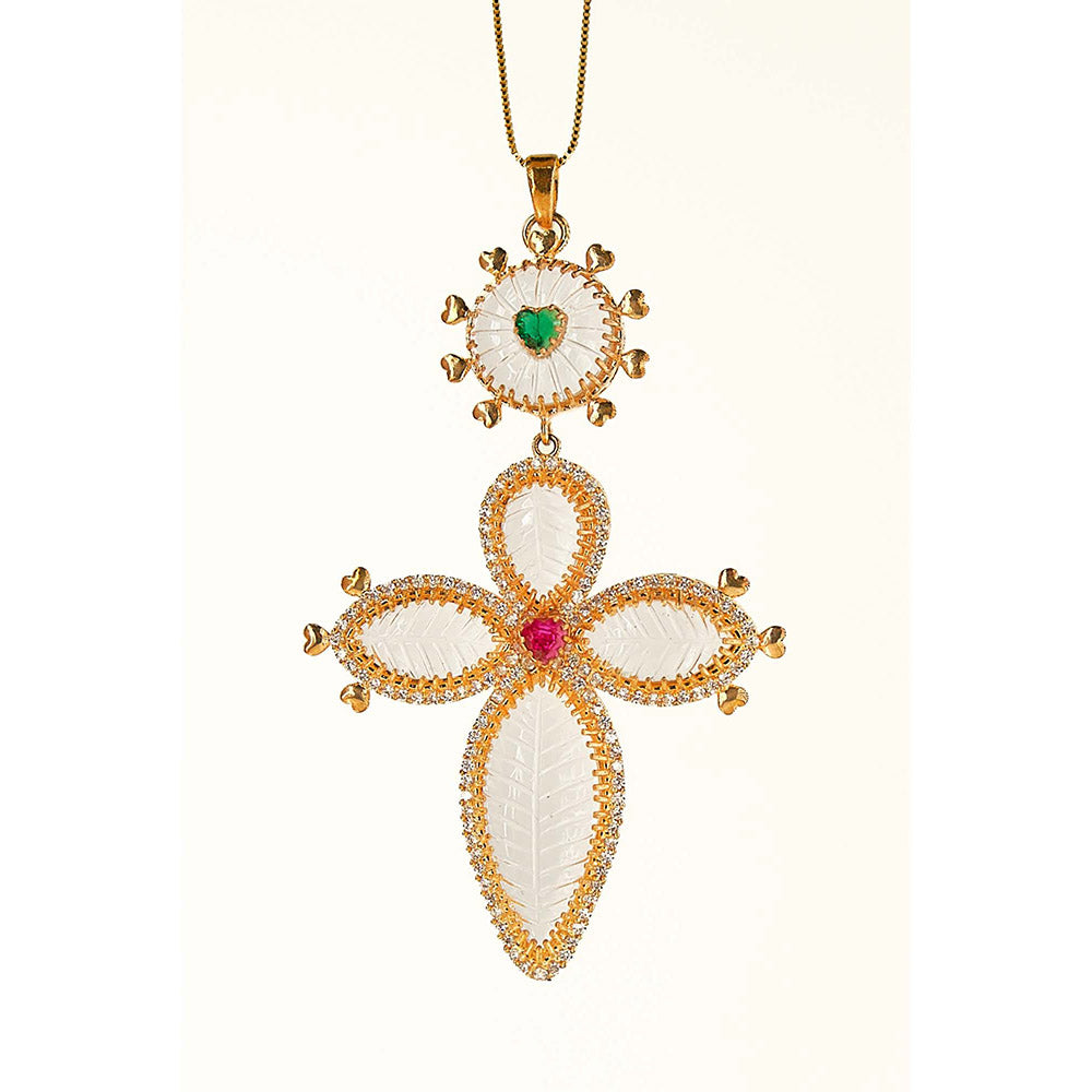Goddess Of Glocal White Choti Bibi Pendant