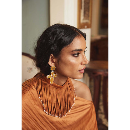 Goddess Of Glocal Yellow Choti Bibiana Earring