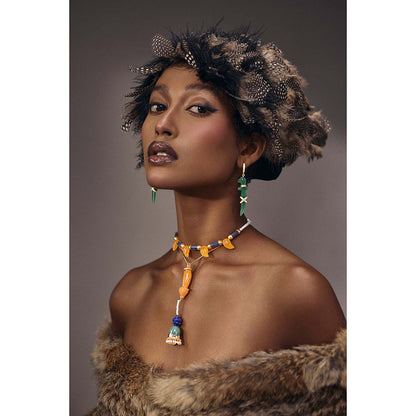 Goddess Of Glocal Green Dhaar Earring