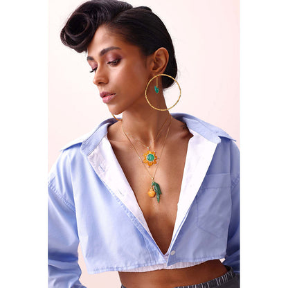 Goddess Of Glocal Green Parul Pendant