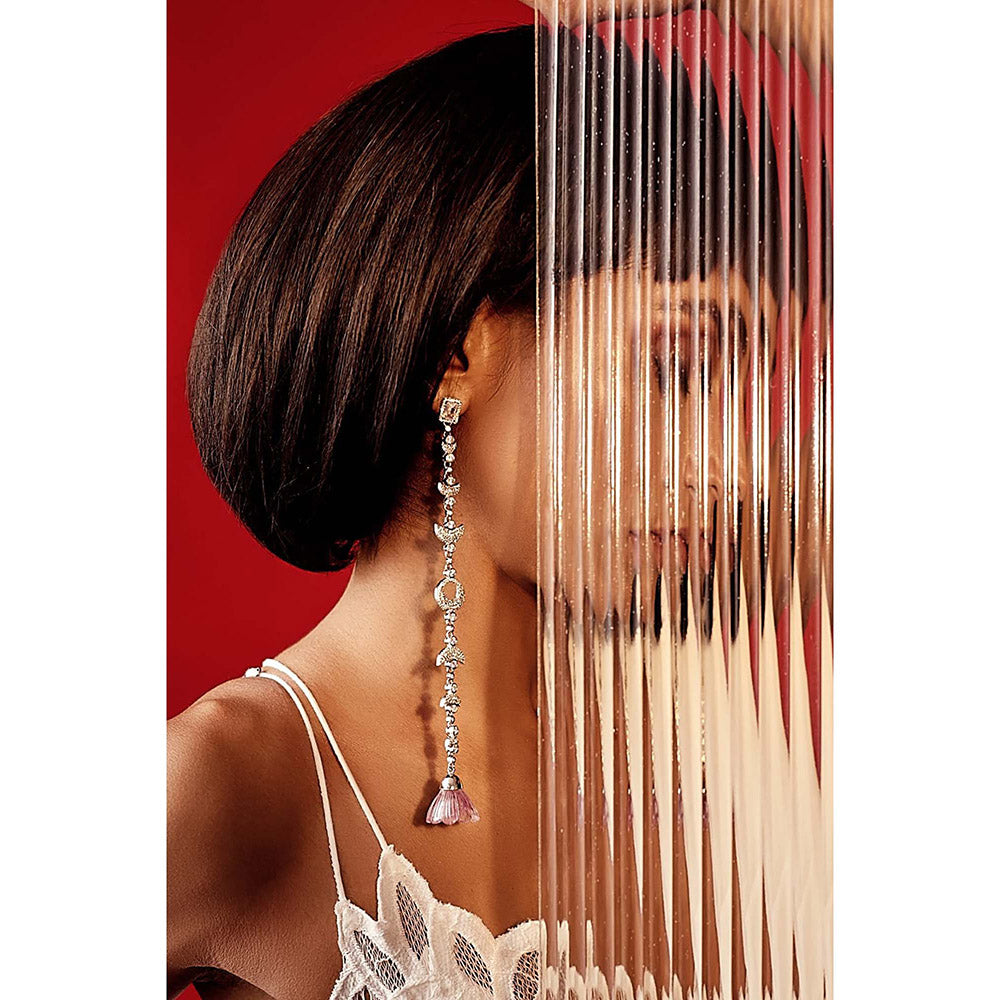 Goddess Of Glocal Purple Luna Earrings