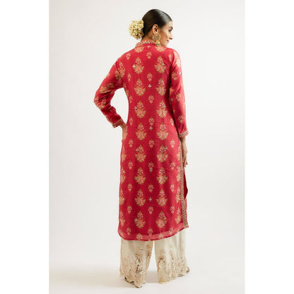 Gopi Vaid Red Gargi Kurta