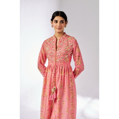Gopi Vaid Pink Tara Kurta