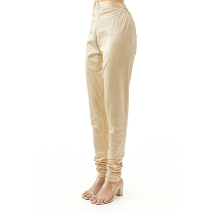 Gopi Vaid Prisha Anarkali Kurta with Churidar Pant and Dupatta - Pink